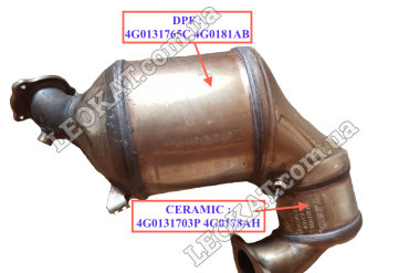LEOKAT Викуп каталізаторів - Audi - Volkswagen - Audi A6 |Audi A7 |Audi A8 3.0 TDI|Audi A4 8K - Сажовий фільтр (DPF) - 4G0131765C 4G0181AB (DPF)
