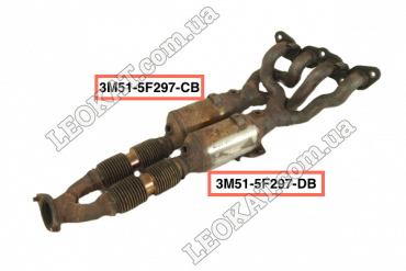LEOKAT Викуп каталізаторів - Ford - Ford Focus II - 1.6 - Кераміка - 3M51-5F297-CB 3M51-5G232-CXF / Attached to : 3M51-5F297-DB