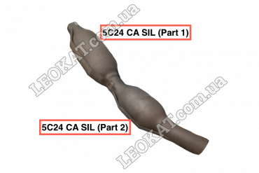 LEOKAT Викуп каталізаторів - Ford -  - Кераміка - 5C24 CA SIL (Part 2) Smaller Unit (Front)