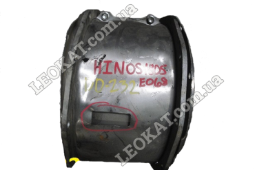 LEOKAT Викуп каталізаторів - Hino - Isuzu -  - Сажовий фільтр (DPF) - S1805E068 Hino/Isuzu diesel filter section w/ 10-bolt flange on each end
