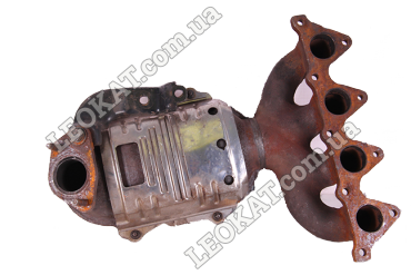 LEOKAT Викуп каталізаторів - Hyundai - Kia -  - Кераміка - TCF 6.5" Pac Man w/4-Pipe Manifold; O2 Sensor / 1 Brick Filling