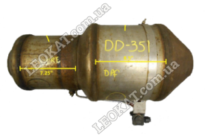 LEOKAT Викуп каталізаторів - International Trucks -  - Сажовий фільтр (DPF) (DPF)|Сталь - A00558667 Metallic : A00558639 (wire)