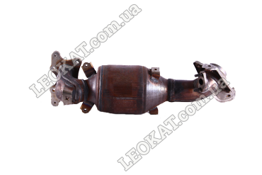 8" Converter; Tight Honeycomb Material Inside; Square Manifold at one end 6 Bolts; Cone Shape at one end; Flat Side at one end.