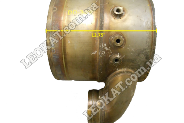 LEOKAT Викуп каталізаторів - Unknown/None -  - Сажовий фільтр (DPF) - A1H0050974 362-9478 ; DOC honeycomb section w/ 90 degree snorkel inlet. 3 sensor ports on inlet side. 4" HC brick. 12.75" total length. 13" diameter.